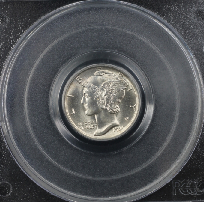 1920 MERCURY DIME 10C PCGS MS65FB *CAC* (PQ016)