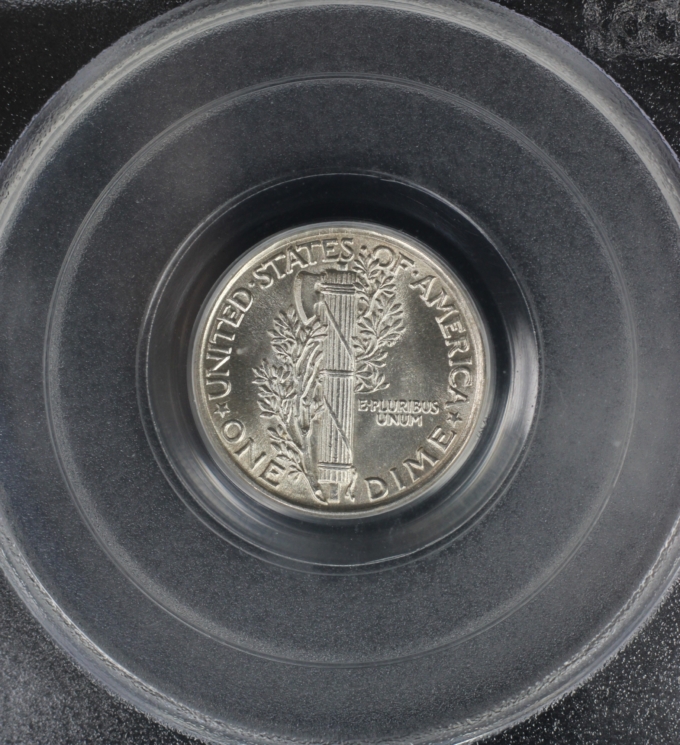 1920 MERCURY DIME 10C PCGS MS65FB *CAC* (PQ016)