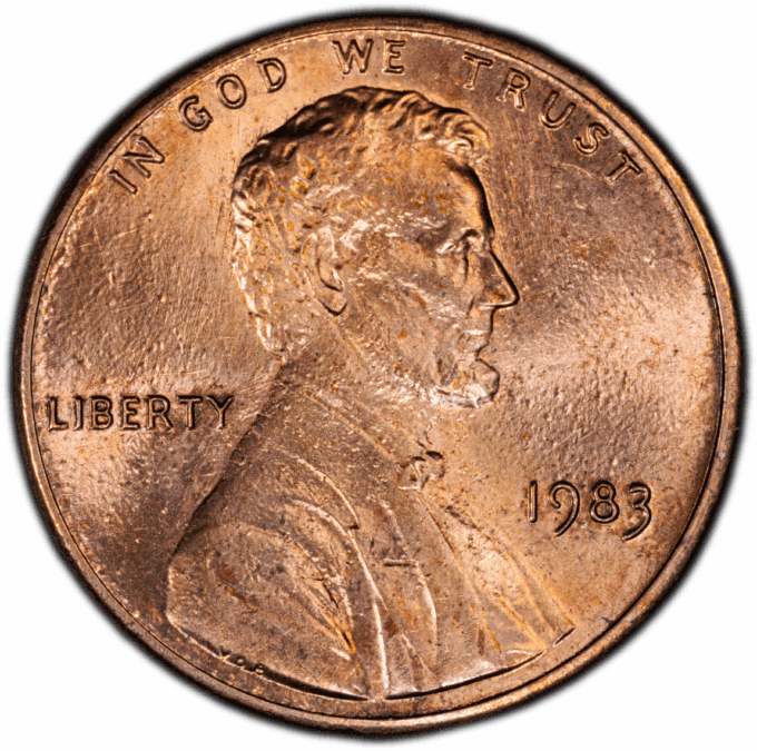 1983 LINCOLN MEMORIAL CENT 1C PCGS MS65RD DDR DOUBLED DIE REVERSE (PQ057)