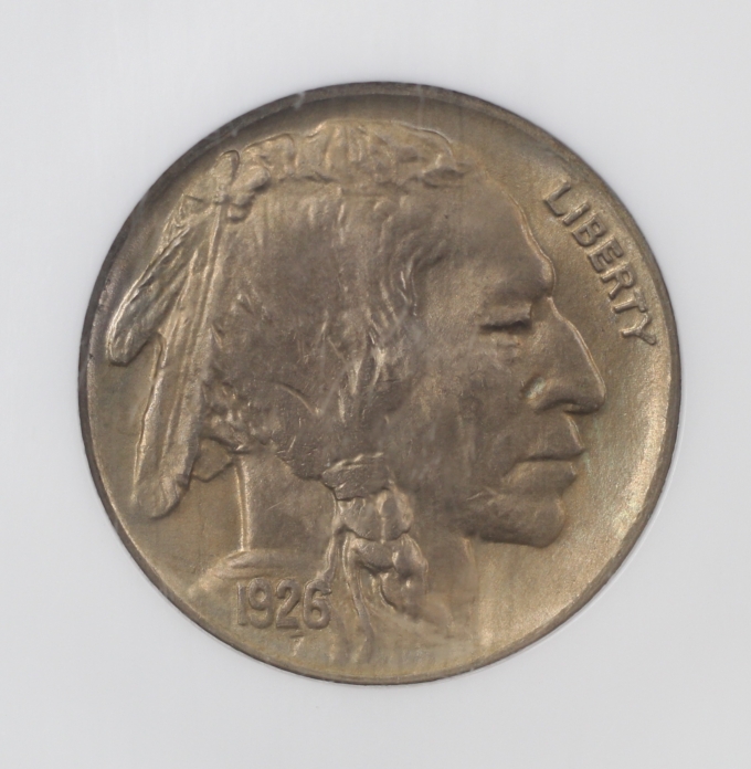 1926 BUFFALO NICKEL 5C NGC MS65 (PQ040)