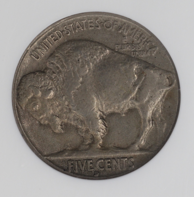 1914-D BUFFALO NICKEL 5C NGC AU55 SEMI KEY DATE (PQ047)