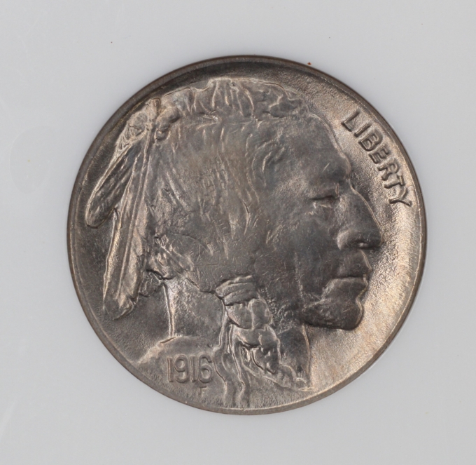 1916 BUFFALO NICKEL 5C NGC MS64 (PQ048)
