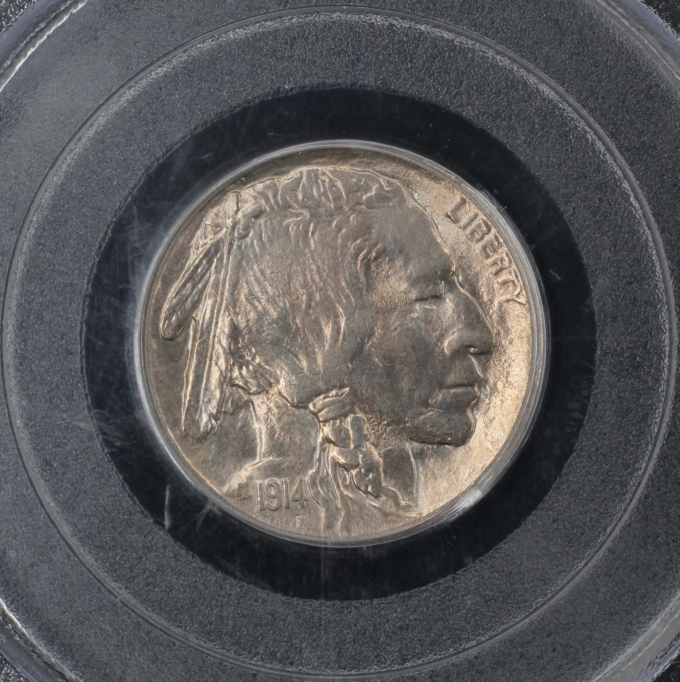 1914 BUFFALO NICKEL 5C PCGS MS64 (PQ049)