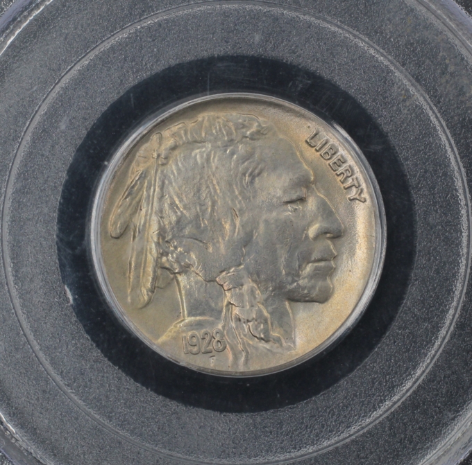 1928 BUFFALO NICKEL 5C PCGS MS64 (PQ053)