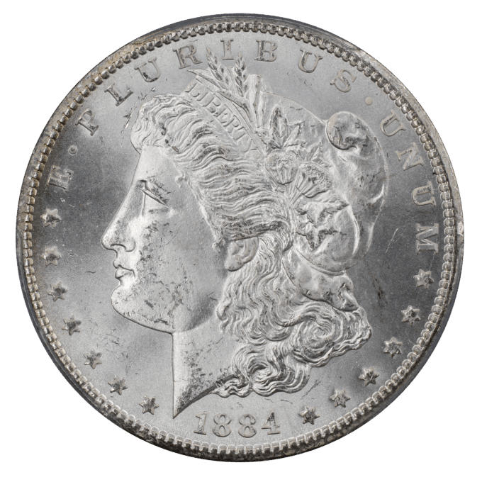 1884-CC MORGAN DOLLAR $1 PCGS MS65 (PQ055)