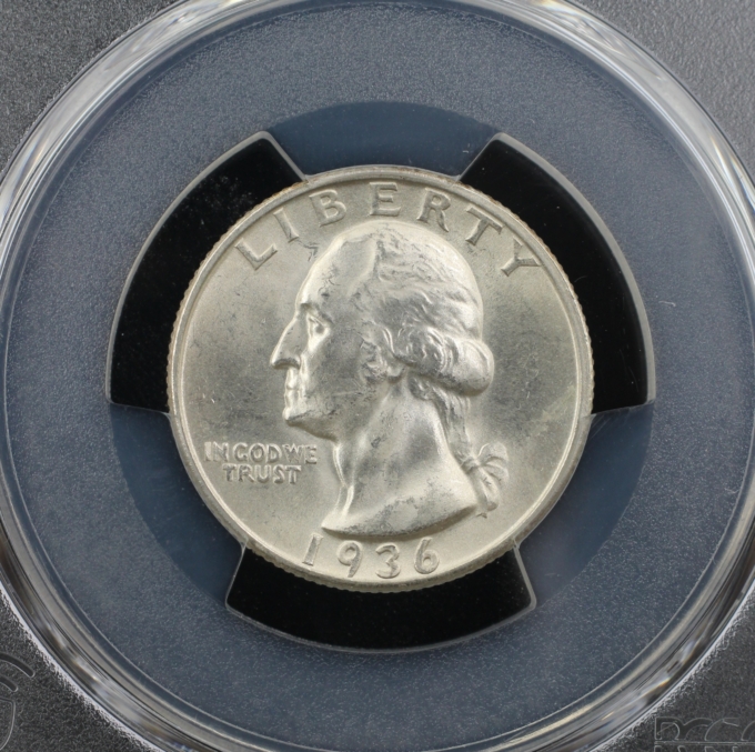1936-S WASHINGTON QUARTER 25C PCGS MS63 (PQ028)