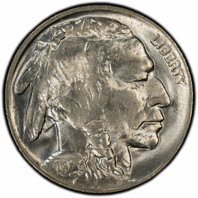 1929 BUFFALO NICKEL 5C PCGS MS64 (PQ042)