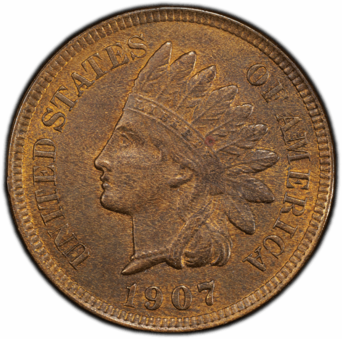 1907 INDIAN HEAD CENT 1C PCGS MS62BN (PQ041)