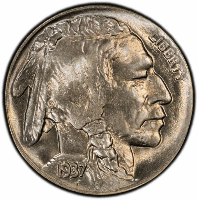 1937-D BUFFALO NICKEL 5C PCGS MS66 (PQ043)